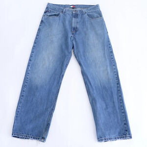 Tommy Hilfiger Vintage 90's Y2K Wide Leg Jeans ~Blue  ~36/30